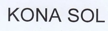 KONA SOL trademark logo