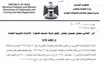 Ministryof Industry And Mineral aN مديرية تسجيل العلامات والبيانات التجارية