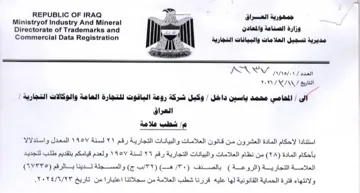 Ministryof Industry And Mineral 6 5 14 2 مديرية تسجيل العلامات والبيانات التجارية