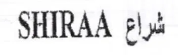 SHIRAA F trademark logo
