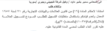 المعدل ولعدم قيامكم باستكمال متطلبات التس