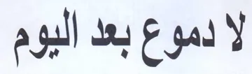 لا دموع بعد اليوم