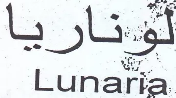 Lunaria. trademark logo