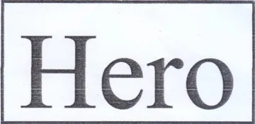 Hero trademark logo