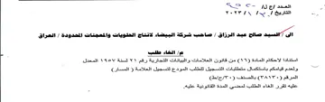 eluates صاحب شركة البيضاء لانتاج الحلويات والمعجن