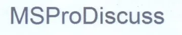 MSProDiscuss