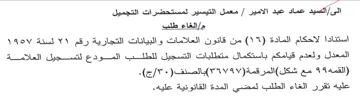 VAOV ALI VY المعدل ولعدم قيامكم باستكمال متطلبات التس