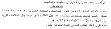 المعدل ولعدم قيامكم باستكمال متطلبات التس