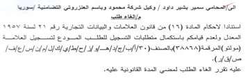 VY وكيل شركة محمود وباسم العنزروتي التضامتية