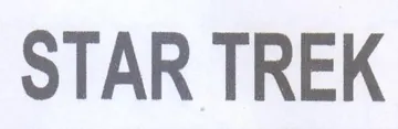 STAR TREK trademark logo