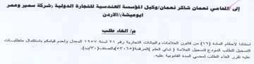 المعدل ولعدم قيامكم باستكمال متطلبات التس