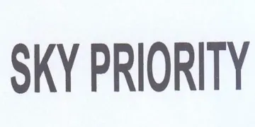 SKY PRIORITY trademark logo