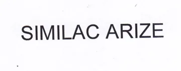 SIMILAC ARIZE trademark logo