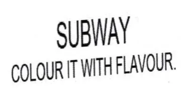 SUBWAY COLOURIT WITH FLAVOUR