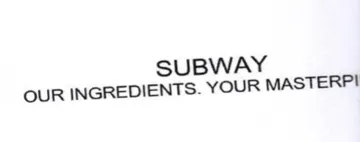 SUBWAY OUR INGREDIENTS. YOUR MASTERPI