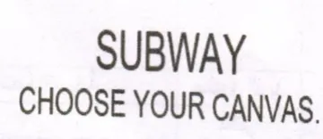 SUBWAY CHOOSE YOUR CANVAS