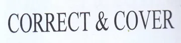 CORRECT & COVER