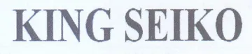 KING SEIKO trademark logo