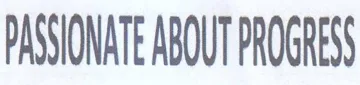 PASSIONATE ABOUT PROGRESS trademark logo