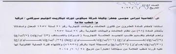 SS ws eee vevy EXE NI وكيلة شركة ميكوس تورك دتيكاريت انونيم سير