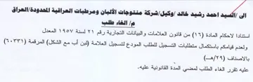Aad yall شركة منتوجات الألبان ومرطبات العراقية الم