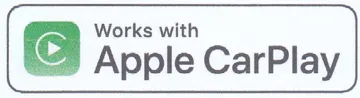 Works with Apple CarPlay trademark logo