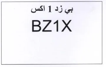 BZ1X بي زد trademark logo