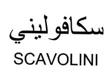 SCAVOLINI سكافوليني trademark logo