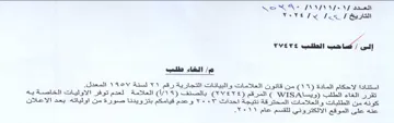 Yves Los العلامة لعدم توفر الاوليات الخاصة به كونه