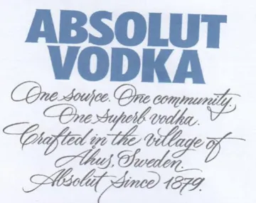 ABSOLUT VODKA Obese Mol dined GF trademark logo