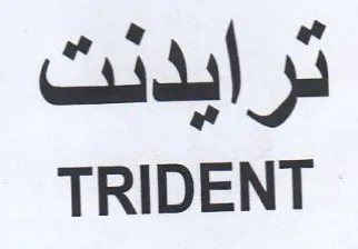 TRIDENT ترايدنت trademark logo