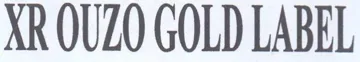 XR OUZO GOLD LABEL trademark logo