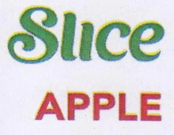 Slice APPLE trademark logo