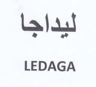 LEDAGA ليداجا trademark logo