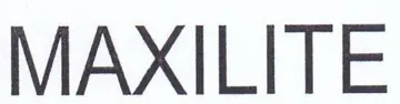 MAXILITE trademark logo