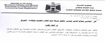 Directorate of Trademarks and Zot ast اتعلد كات والويانانها ا النتهارية