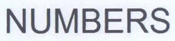 NUMBERS