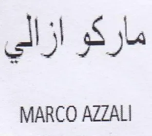 MARCO AZZALI ماركو ازالى
