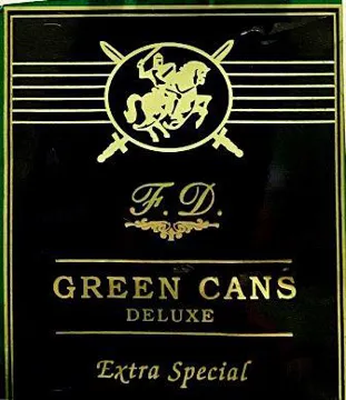 / اسم العلامة- ( GREEN CANS مع الشكل )