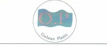 O.P gwlstan plastic trademark logo