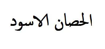 الحصان االسود