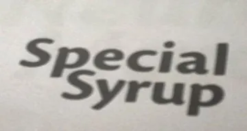 Special syrup