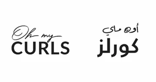 اوە ماى کورلزoh my CURLS مع الشکل trademark logo