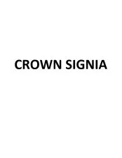 CROWN SIGNIA trademark logo