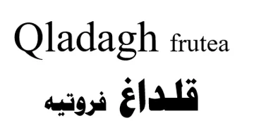 قلداغ فروتية Qladagh frutea مع الشكل trademark logo