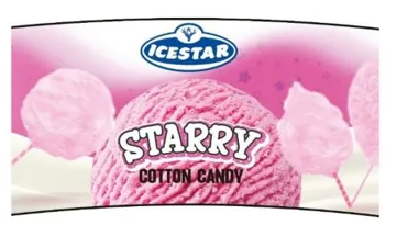 ICE STAR STARRY COTTON CANDY trademark logo
