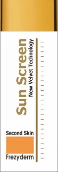 FREZYDERM SUN SCREEN trademark logo
