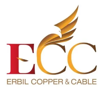 ( ECC ERBIL COPPER&CABLE ) . مع الشکل trademark logo