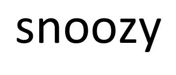 snoozy trademark logo