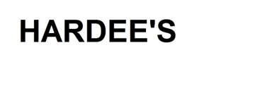 HARDEE'S